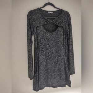 Maurices Sweater dress with cutout neckline